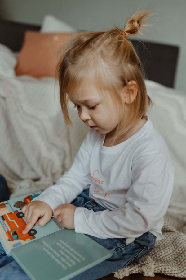 t-shirt manches longues blanc matchy matchy enfant Coper Colait