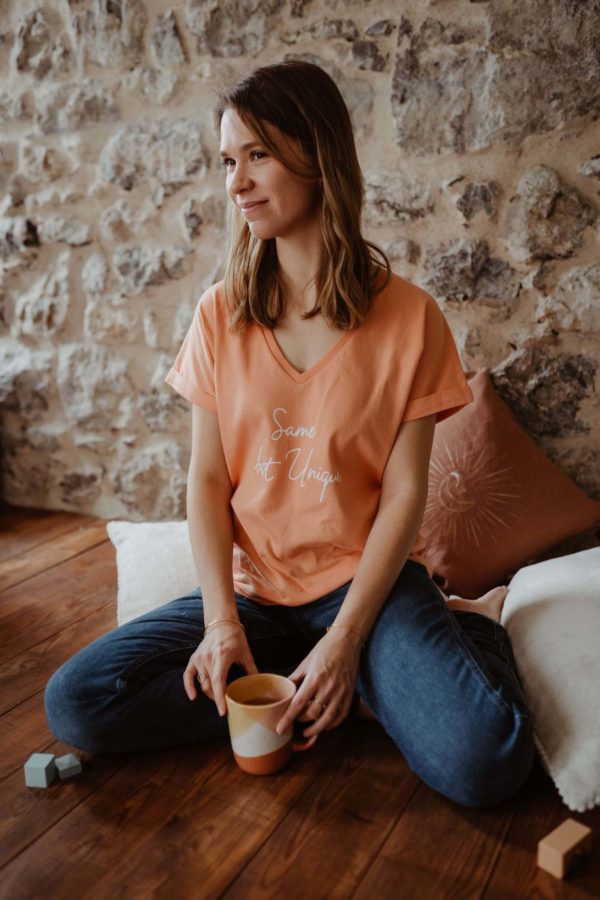 t-shirt terracotta matchy matchy femme Coper Colait